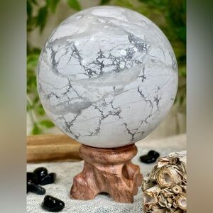 2318 Howlite Crystal Sphere